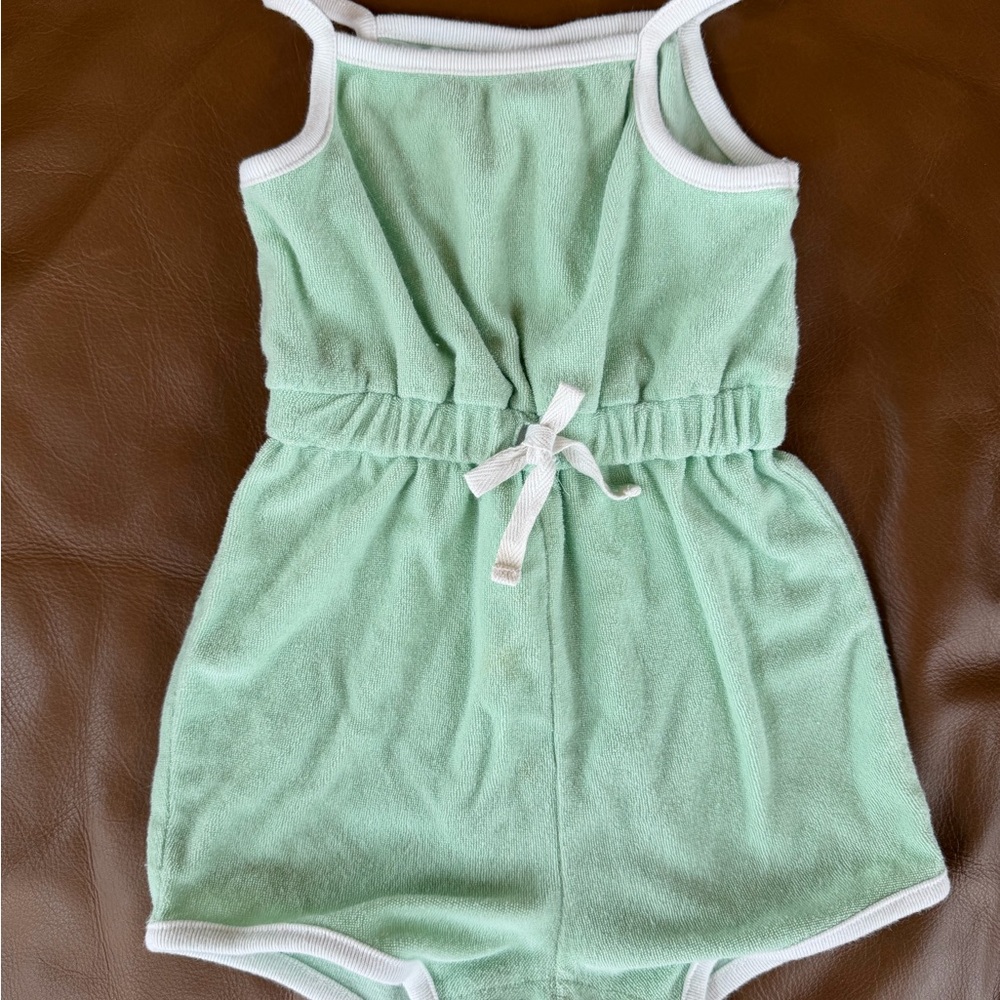 Starting Out Green and White Kids One Piece